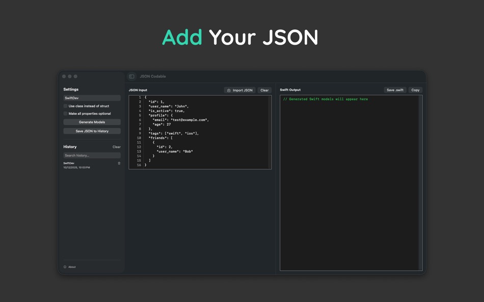 #1. JSON Codable (macOS) Göre: Mo'tasem Assfour