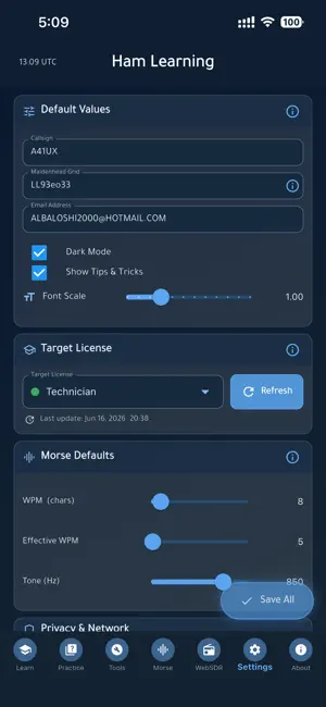 Ham Learning screenshot 2
