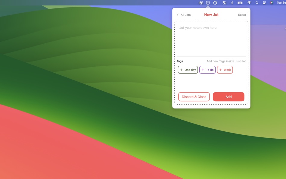 #1. Just Quick Jot (macOS) 由: Juice Box Monkey Designs