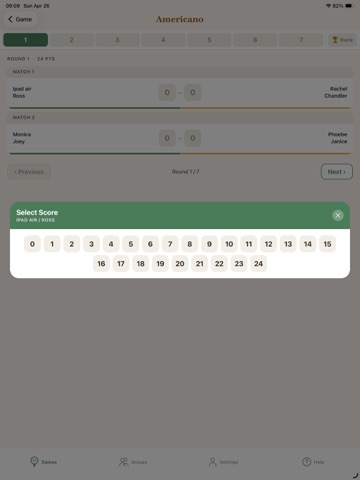 Padel Amigos iPad screenshot