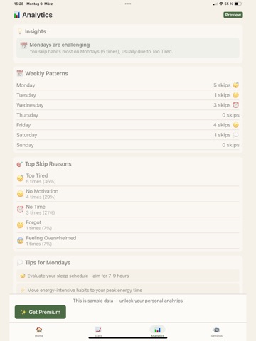 Habjour: Habit Tracker ADHD iPad screenshot