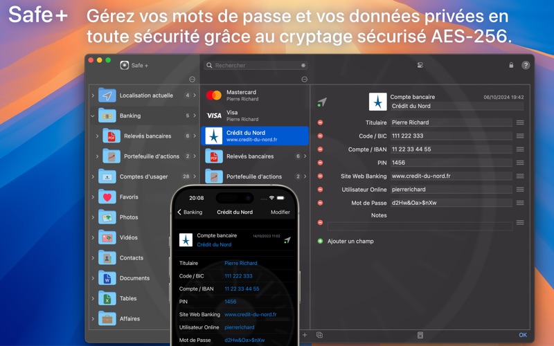 Screenshot #1 pour Safe +  Password Manager