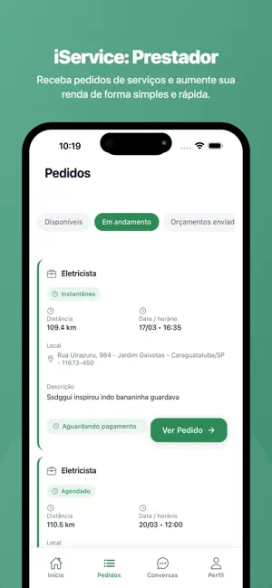 iService Prestador de Serviços screenshot 1
