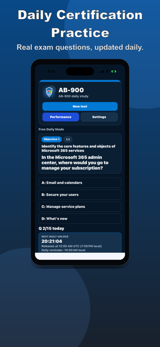 AB-900 Practice Test Screenshot 1 of 6