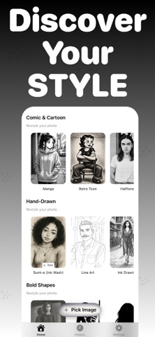 Photo to Sketch: PicInk iPhone screenshot