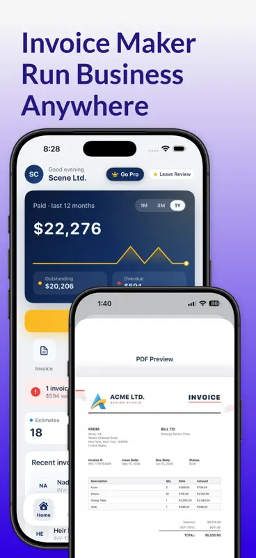 Invoice Generator - Invoicious screenshot 1 of 6