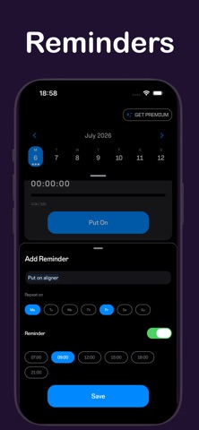 Aligner Progress Tracker iPhone screenshot