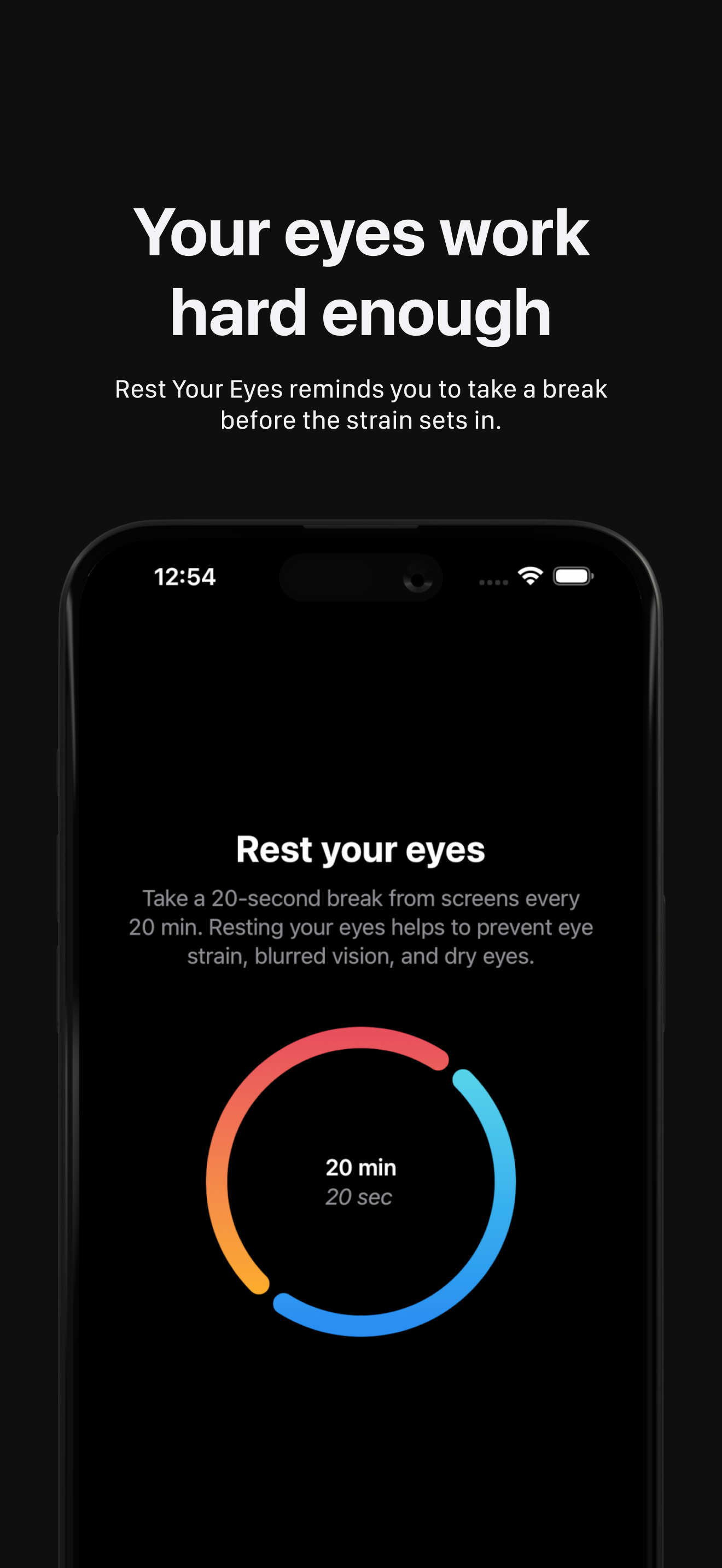 Rest Your Eyes Break Reminders