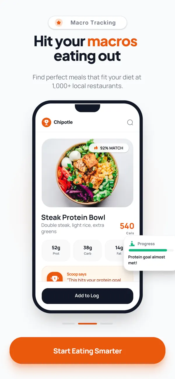 #1. Scoop: Healthy Eating Out (iOS) By: Siddhant Rao