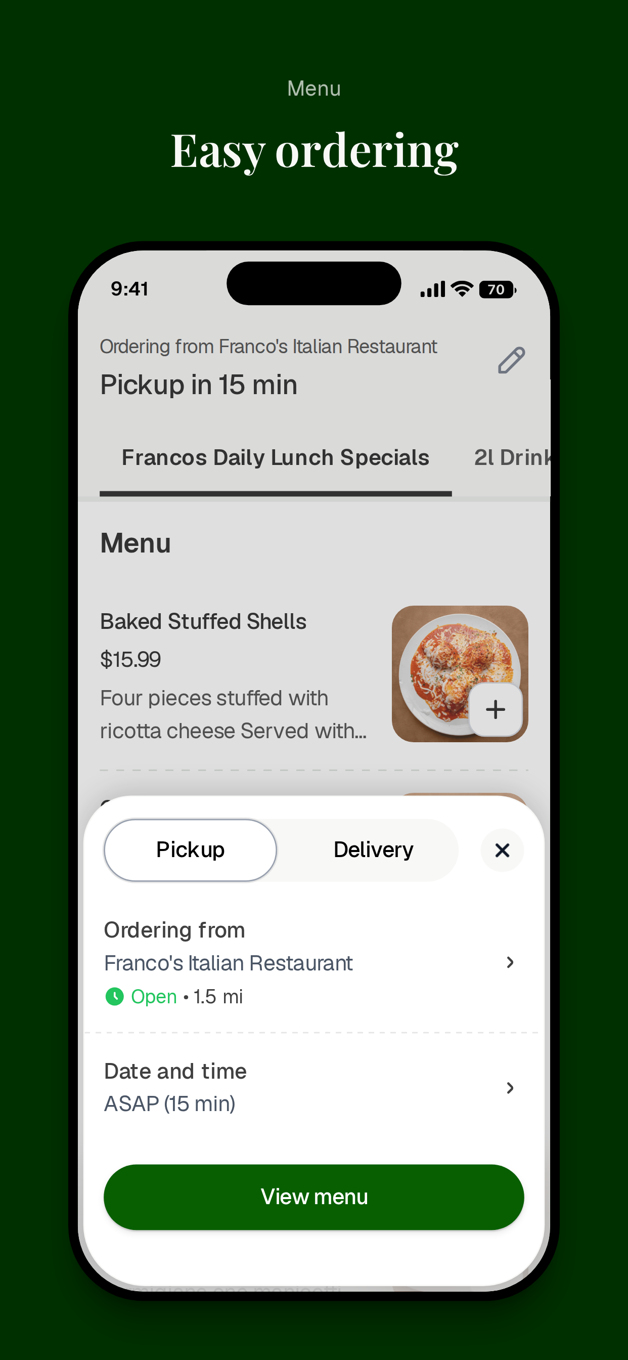 Franco's Italian Restaurant screenshot 3
