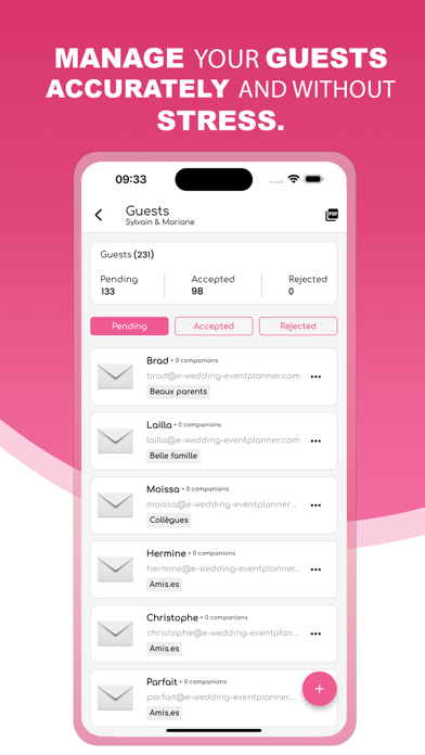 eWedPlanner Screenshot