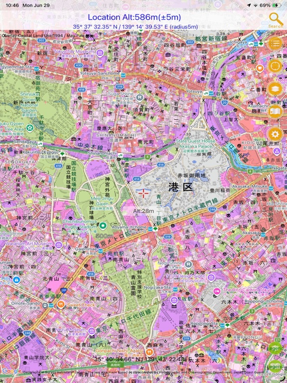 国土マップR iPad screenshot