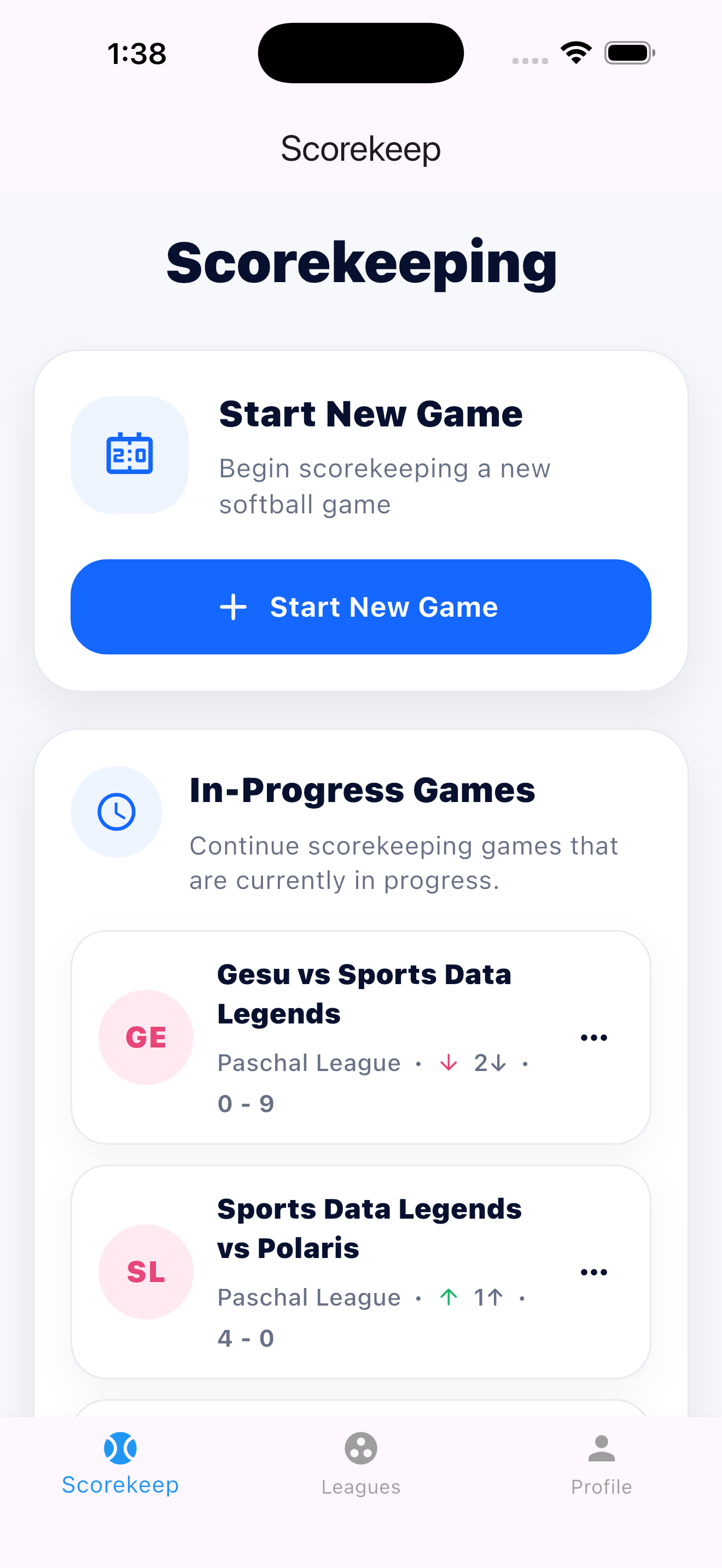 Skeep Scorekeeping