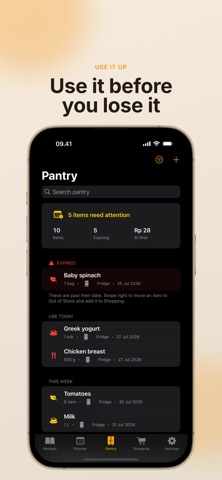 KitchenPeer: Pantry Cook Plans iPhone screenshot