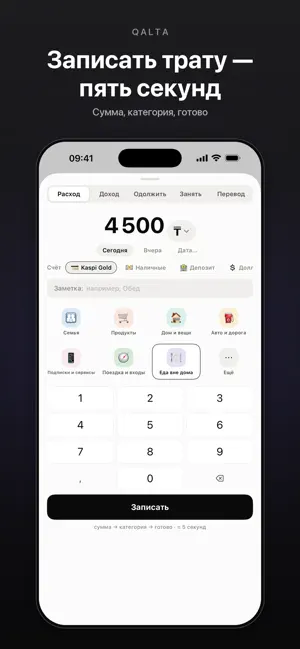 Qalta: учёт денег и бюджет screenshot 2