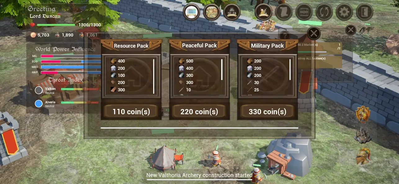 Screenshot #1 pour Rise of Empire : War of Kings