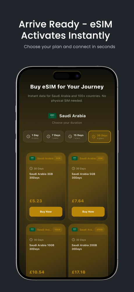 UmrahSims - eSIM & Top-Up screenshot 1