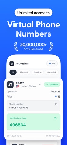 Virtual Number SMS - Smaryo screenshot