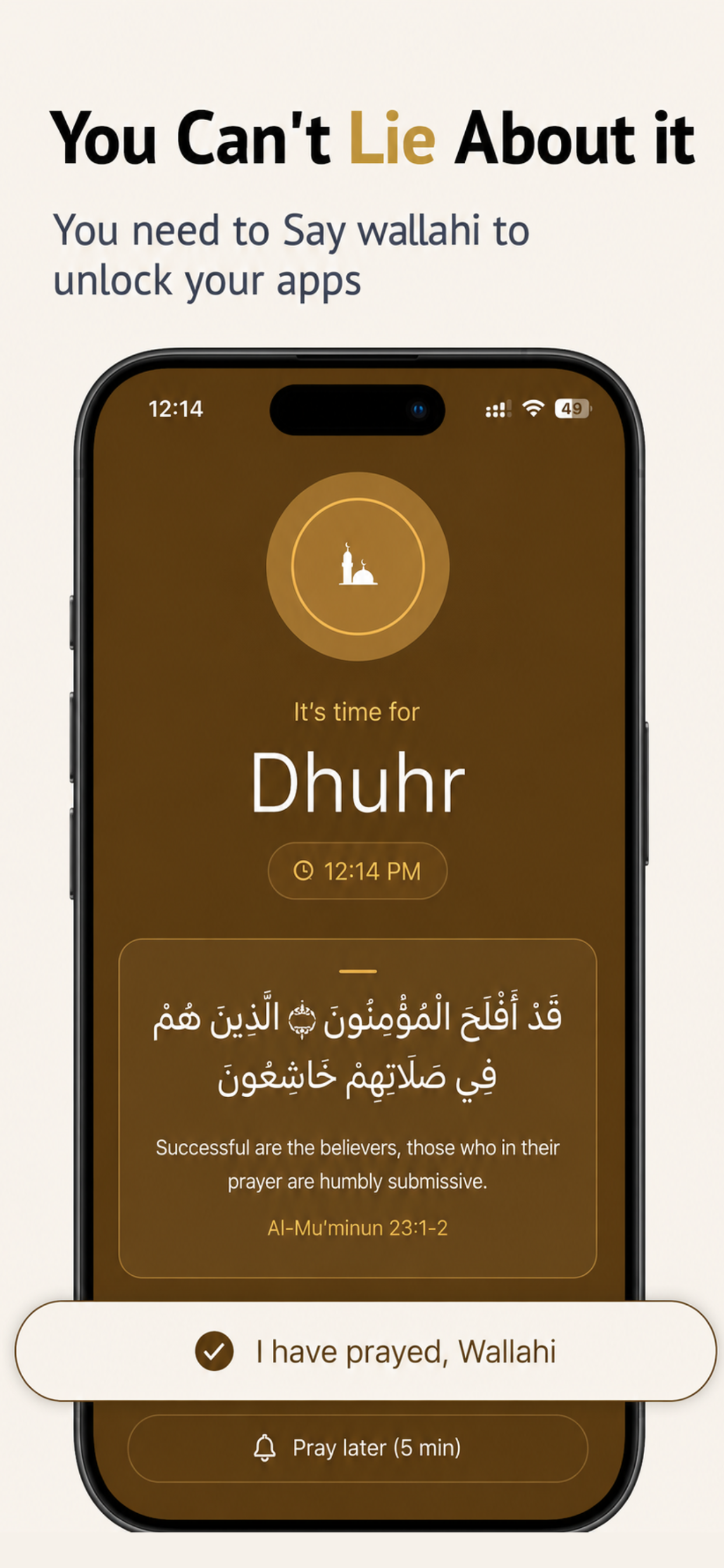 Tadkir - Muslim Prayer Lock screenshot 3