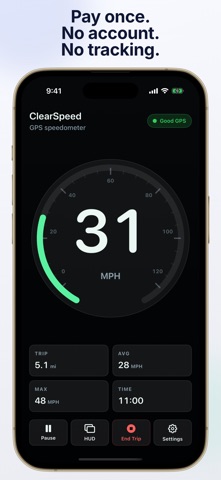 ClearSpeed GPS Speedometer Screenshot 2 of 5