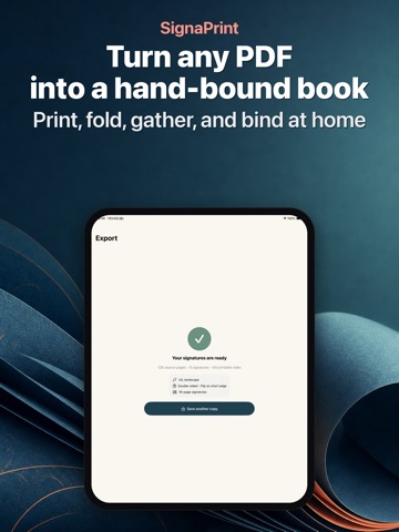 SignaPrint: PDF Imposition iPad screenshot