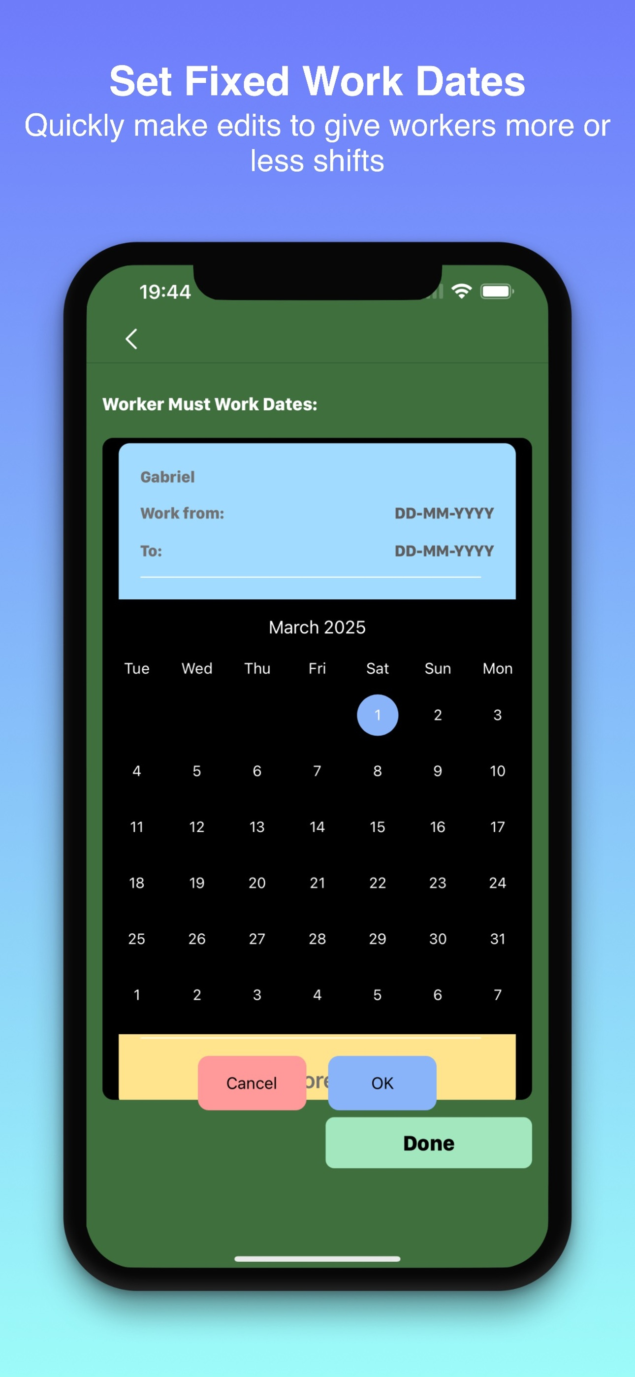 Simple Rota Maker