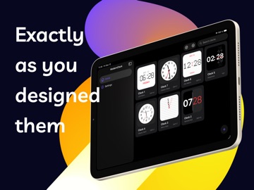 Clock Widget Creator iPad screenshot
