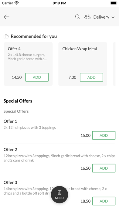 Stockport Pizza House Screenshot