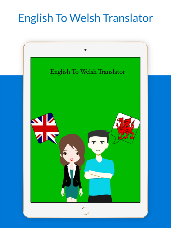 English To Welsh Translate iPad screenshot