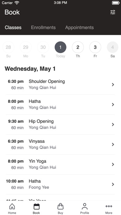 AYU YOGA Screenshot
