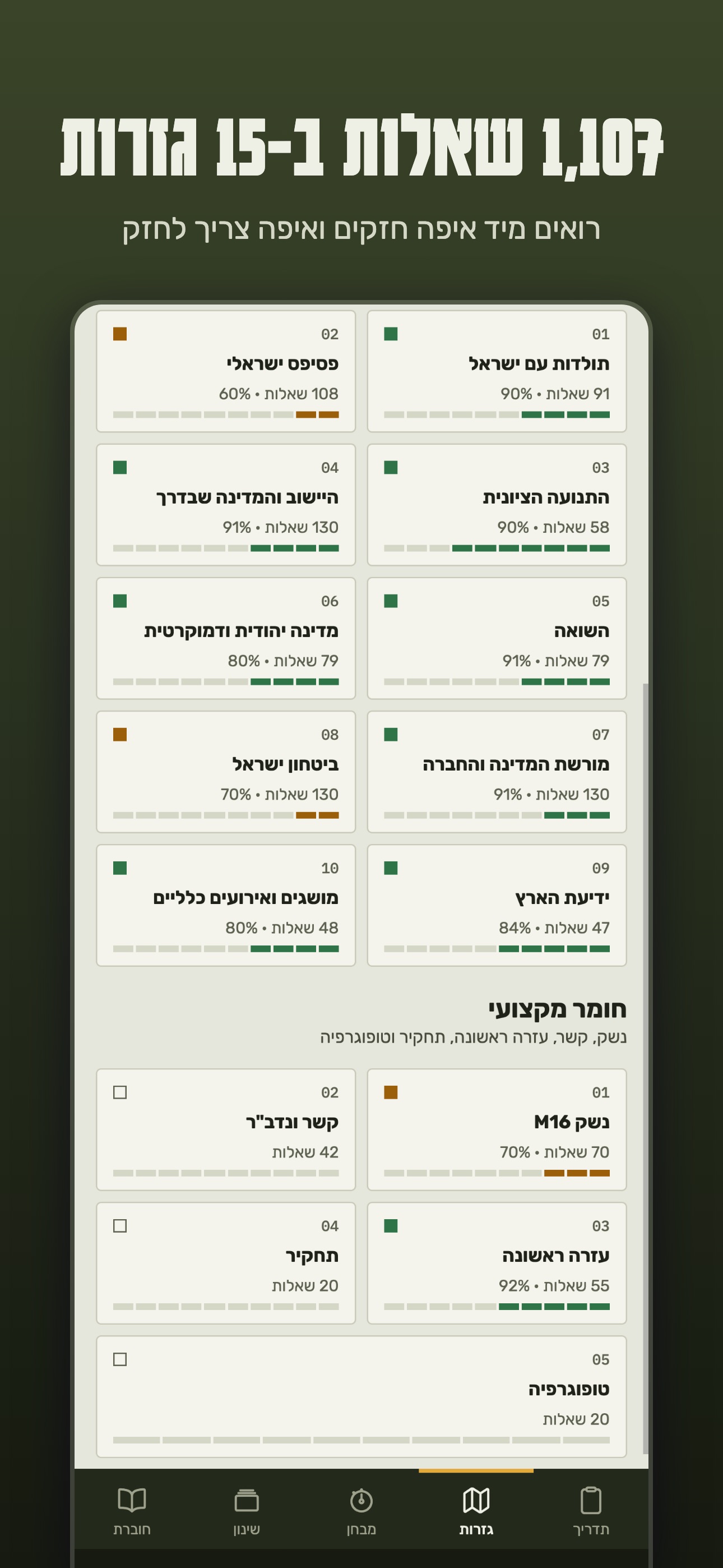 Screenshot 3 of צוער: מבחן המקראות