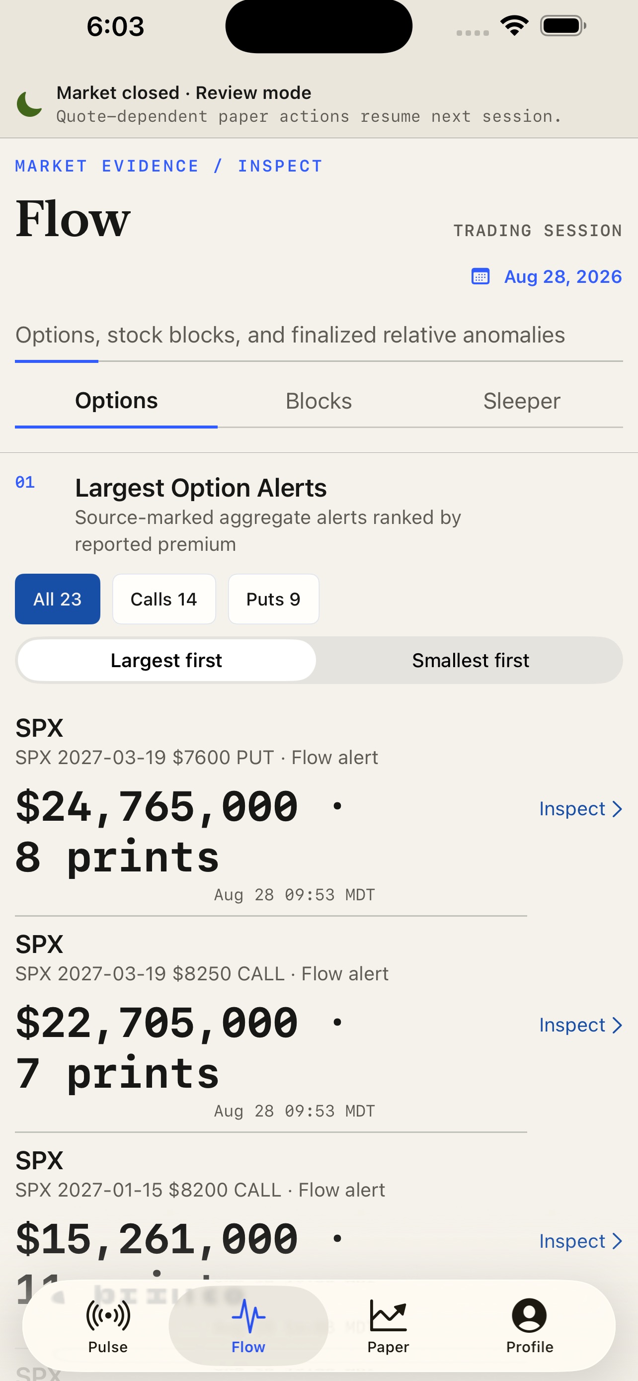 Screenshot 2 of PulseData Market Signals
