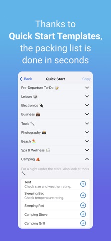 PackParty: Group Packing List screenshot