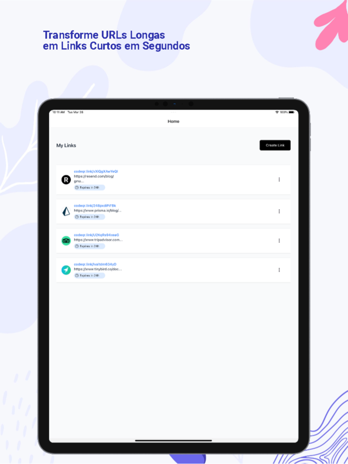 CodeQR - URL Shortener