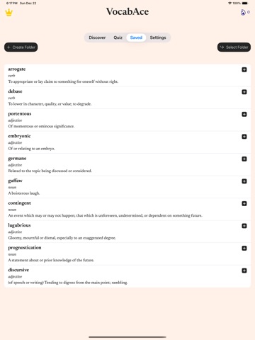 Vocabulary - Accent Training iPad screenshot