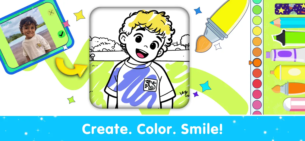 Screenshot #2 pour AI Coloring Book for Kids