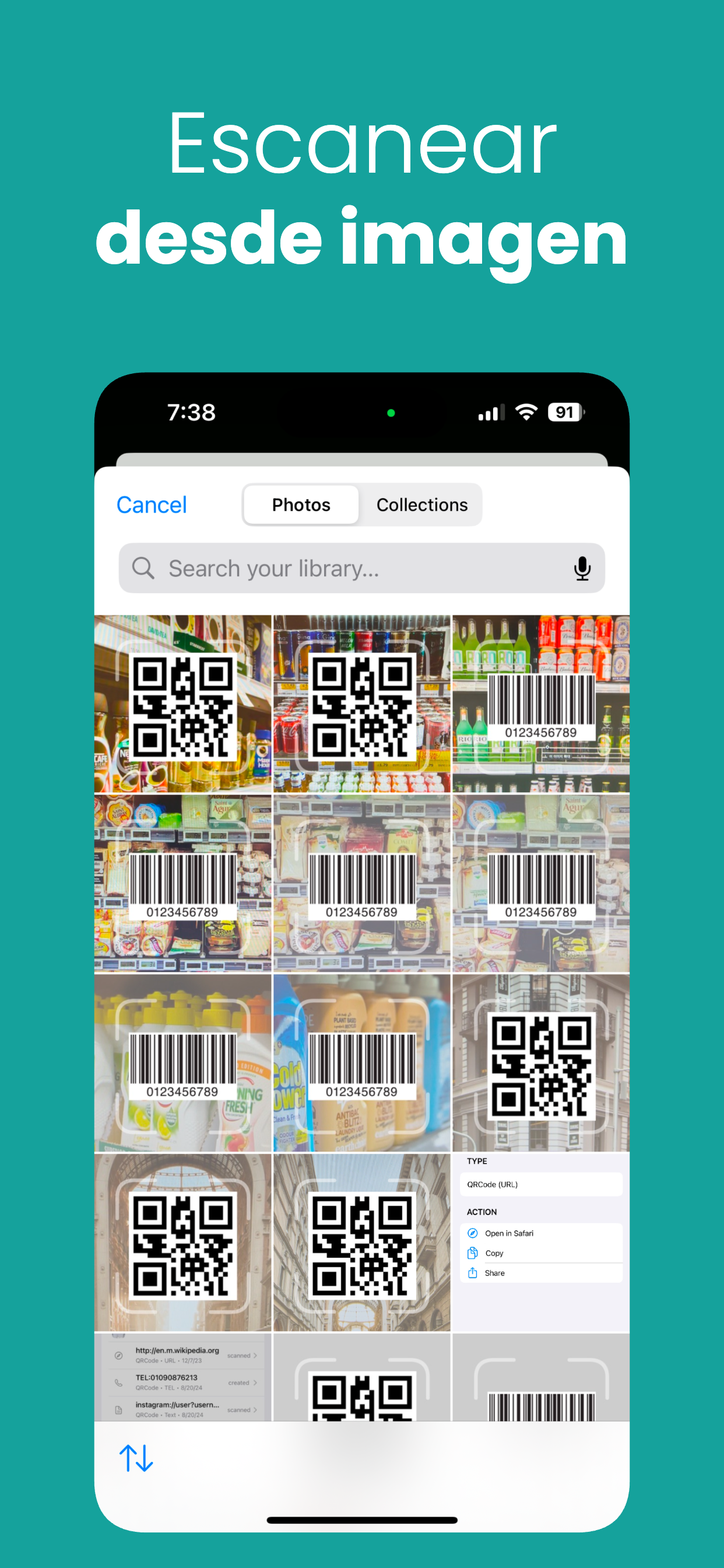 Código QR & Escáner de Barras