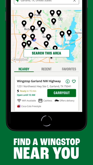 Wingstop iPhone screenshot 2