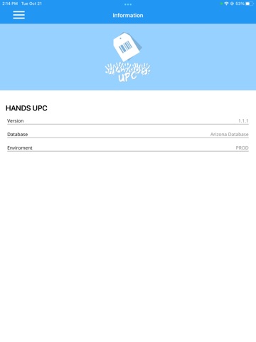 HANDS UPC iPad screenshot