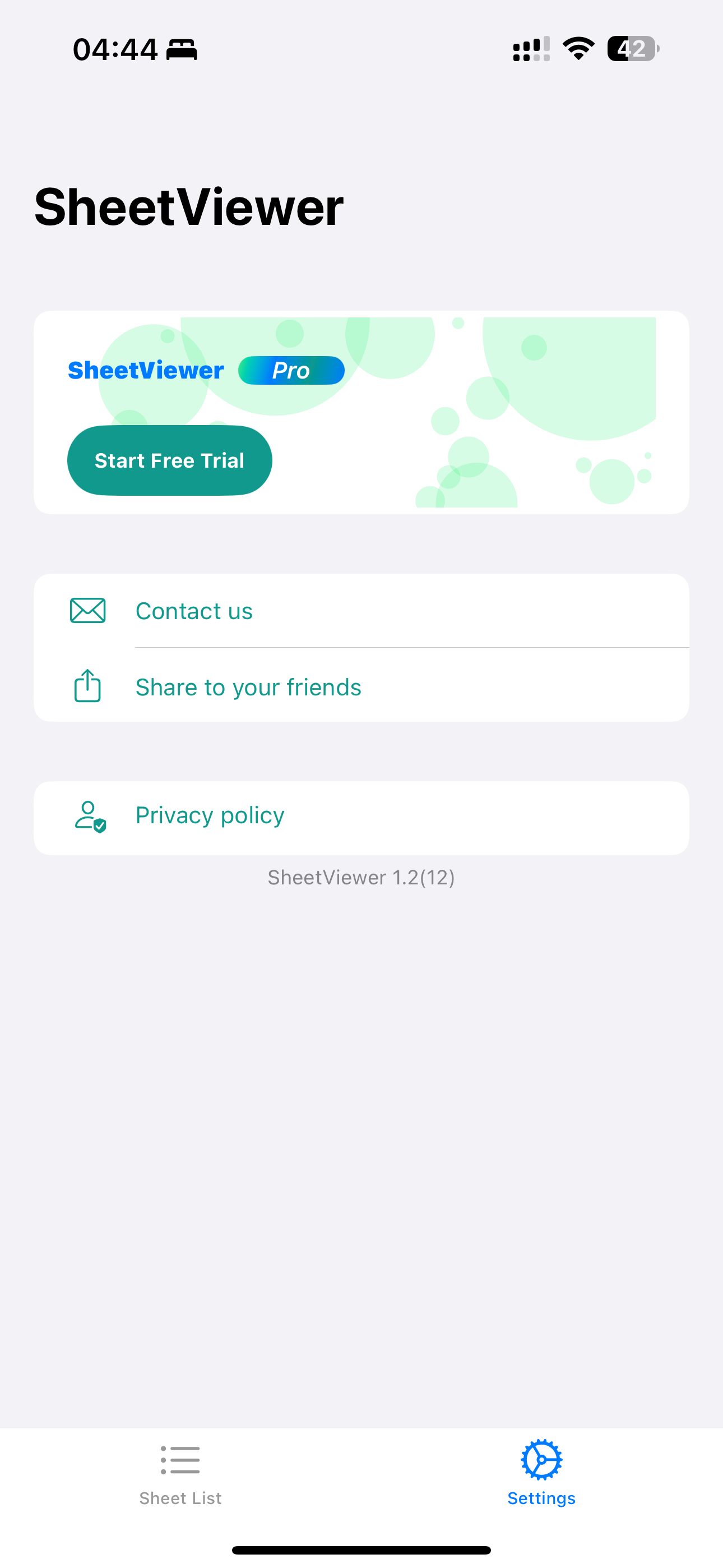 SheetViewer:Staff(Music)Reader screenshot 7