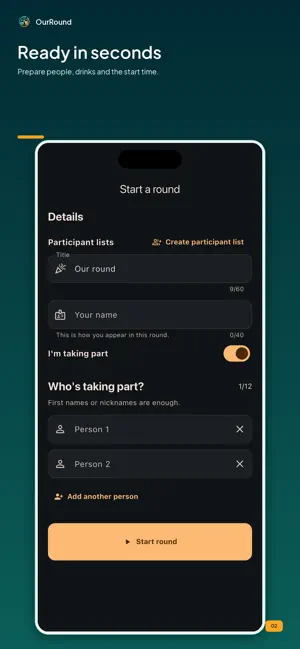 OurRound: Drink Tally screenshot 2