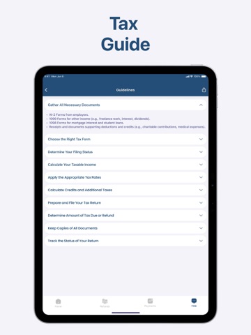 IRS2Go: Tax Calculator iPad screenshot