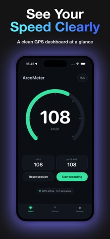 ArcoMeter - GPS Speedometer screenshot