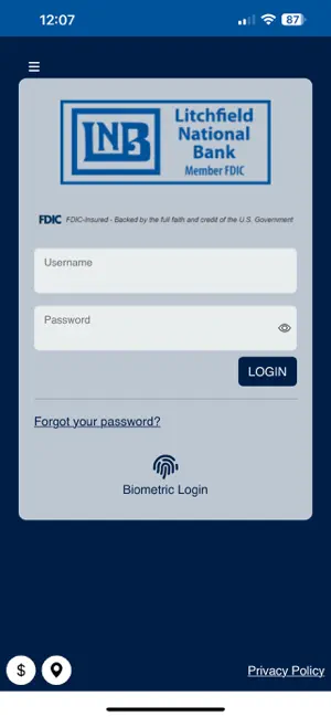 LNB Mobile Banking screenshot 1