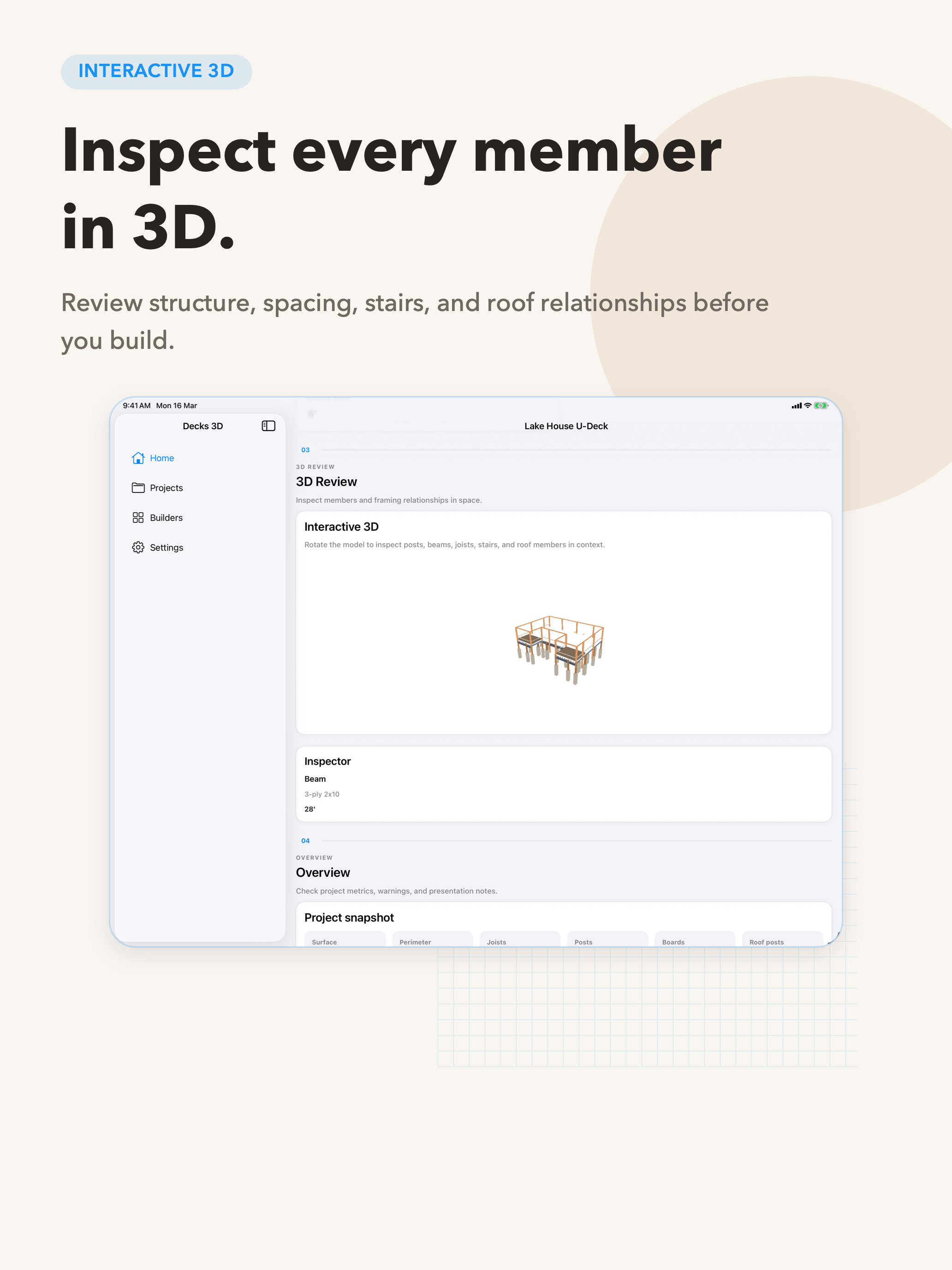 Decks 3D: Deck Builder