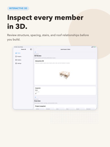 Decks 3D: Deck Builder iPad screenshot