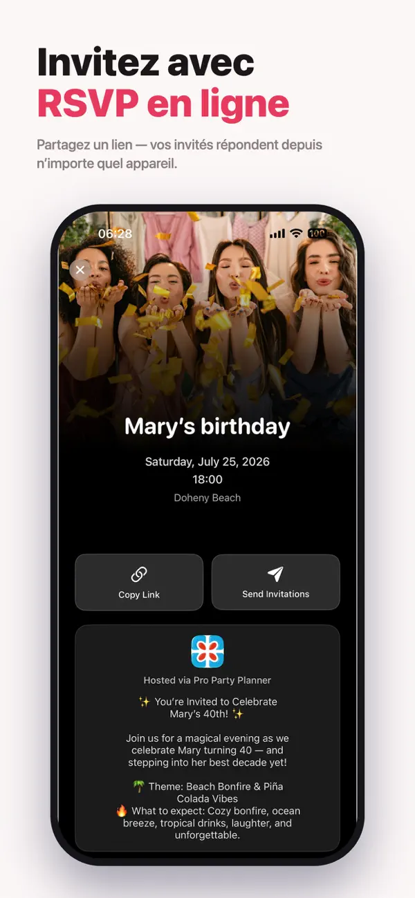 Screenshot #3 pour Pro Party Planner
