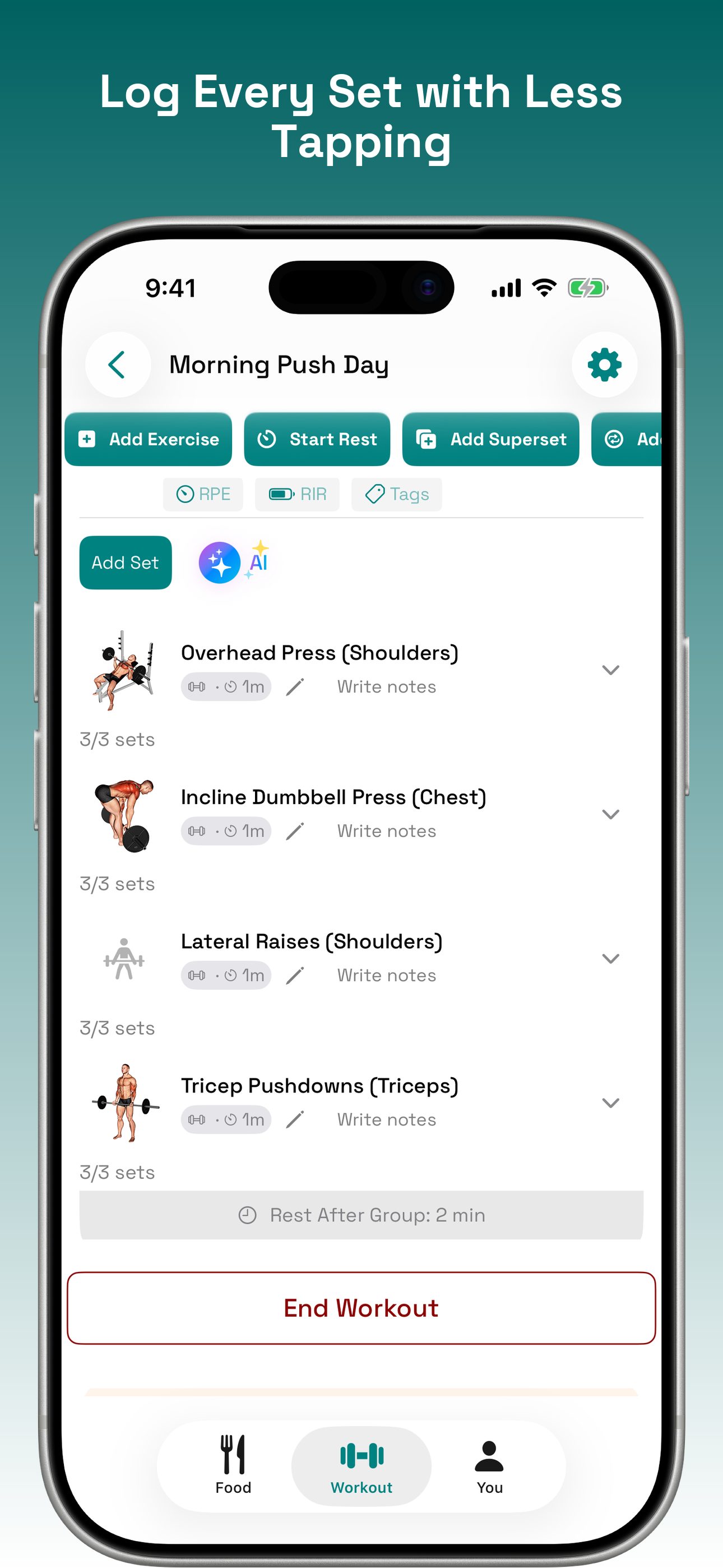 Fiytt: Workouts & Nutrition screenshot 4