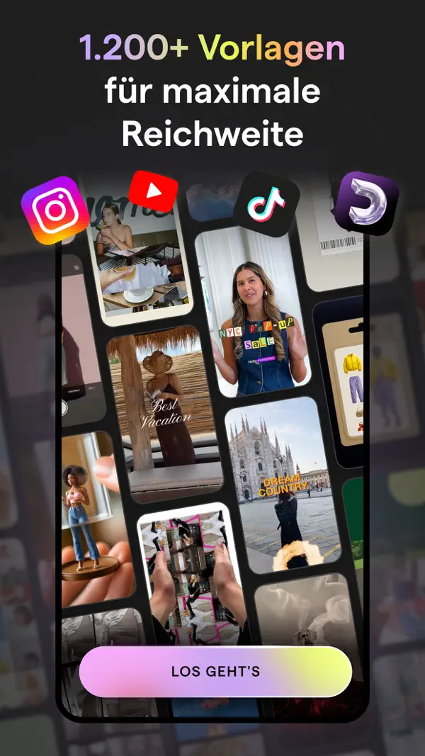 Mojo: KI Video & Reels Editor iPhone App Screenshot 3 – Foto & Video