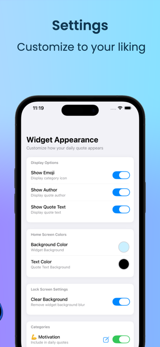 Tendr – Widgets & Quotes Screenshot 3 of 4
